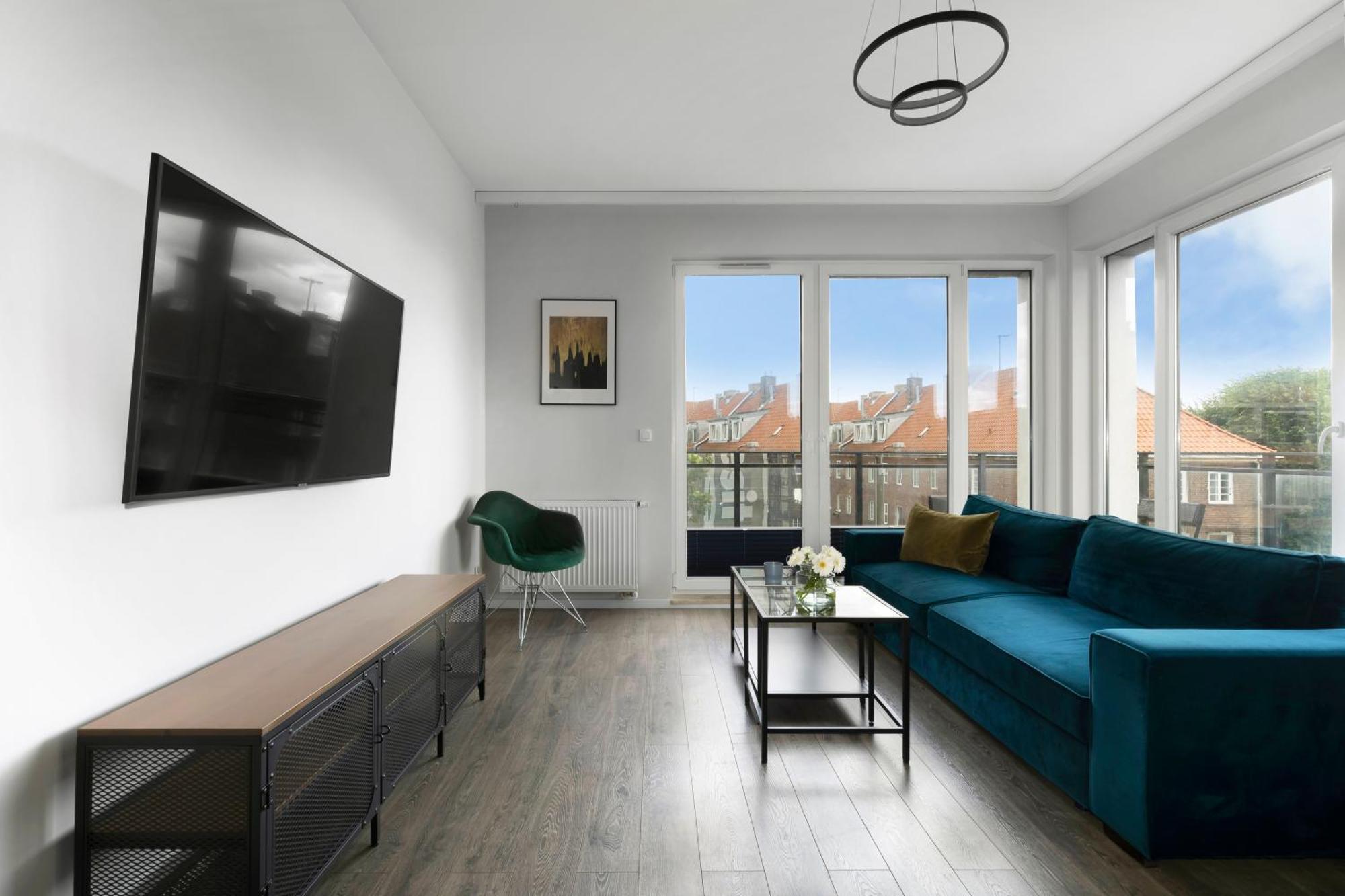 Blue Raven Downtown Apartments Гданьск Экстерьер фото